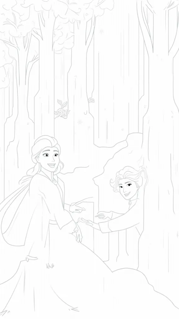 frozen 2 coloring page